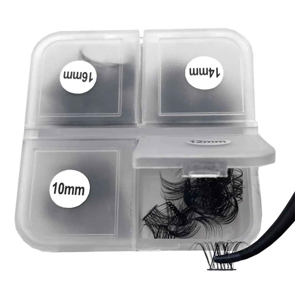 NINGLASH Individual Eyelash Extensions Kit 0.03mm Korean PBT Superthin Band with Natural Wispy DIY Lash 0.07mm Thickness