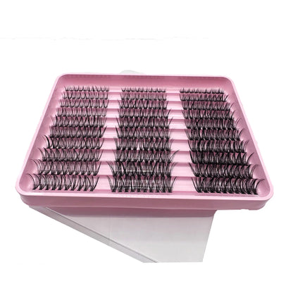 30D 40D 50D 8-16mm DIY Lash Extension Kit 300pcs Lash Clusters Full Eyelash Extension Kit