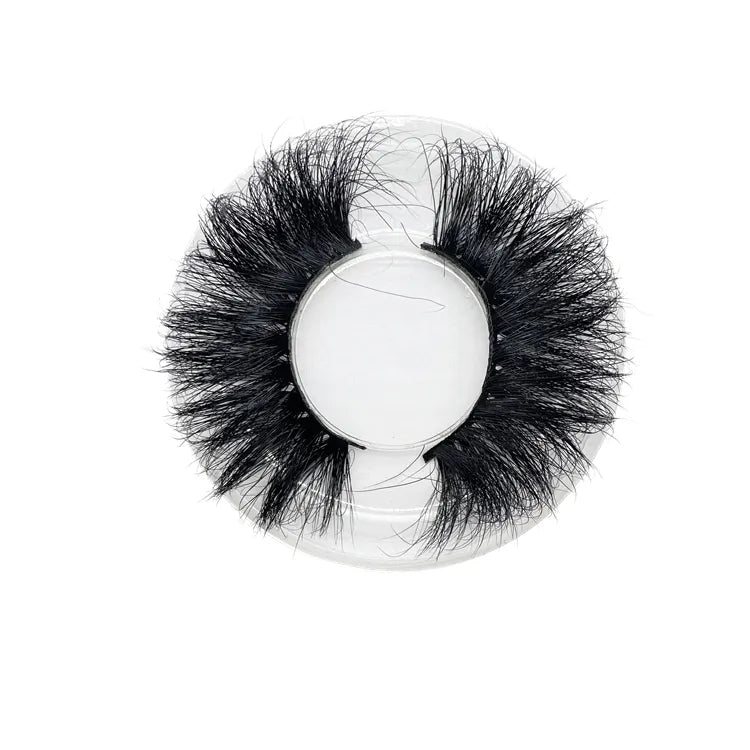 NINGLASH 10 Pairs Lashes Set 25mm Soft Mink Hair Lashes With Square Case for Salon, Beauty Girl Siberian Mink Eyelashes Factory