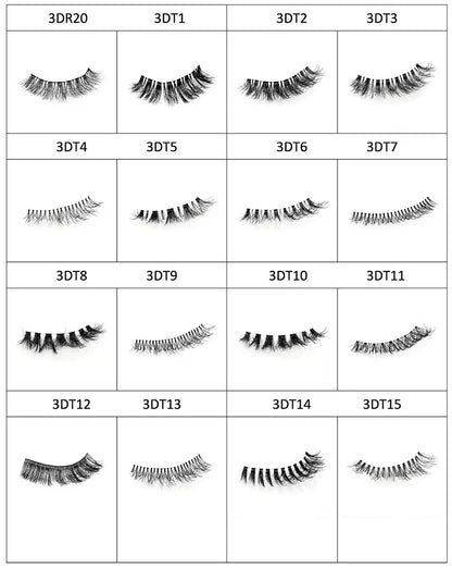 Lash Brands Choose Clear Band Wispy 100% Human Hair Lashes Volume Reusable Natural False Human Hair Eyelashes