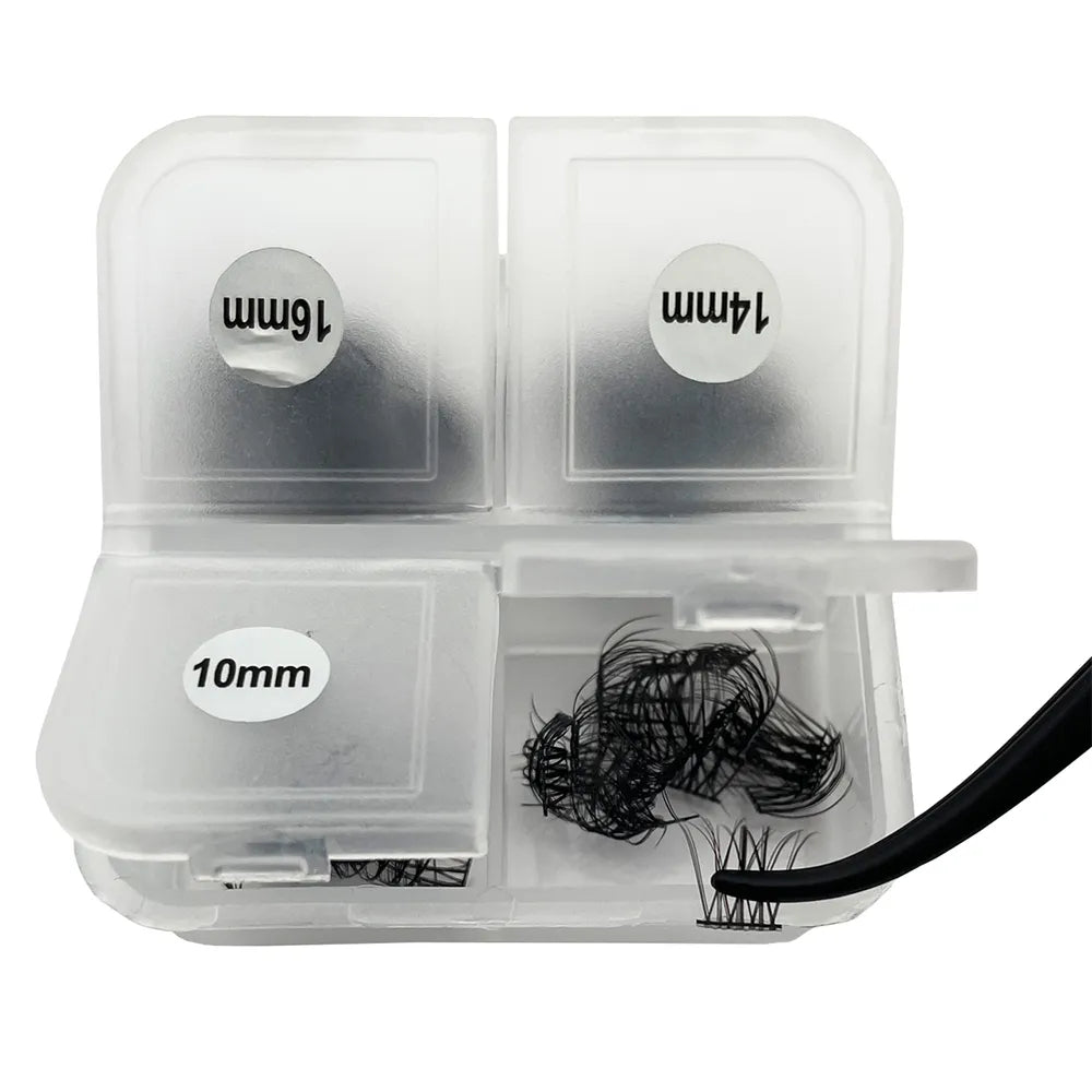 NINGLASH Individual Eyelash Extensions Kit 0.03mm Korean PBT Superthin Band with Natural Wispy DIY Lash 0.07mm Thickness