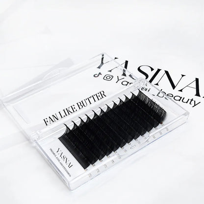 YASNAI 0.12 Matte Black Mega Lash Trays Private Label Classic Volume Lash Extensions Professional Eyelash Supplies