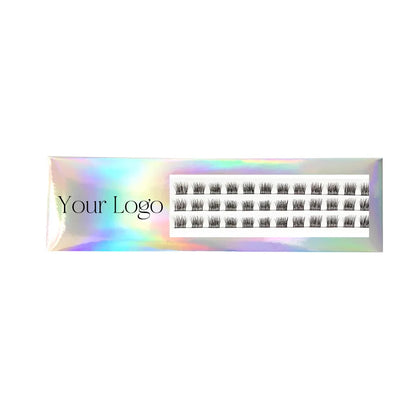 Popular Handmade CC/DD for Segmented Ribbon Strip Lash Extensions Kit with Korea PBT Fiber Natural Long Thick for Home DIY