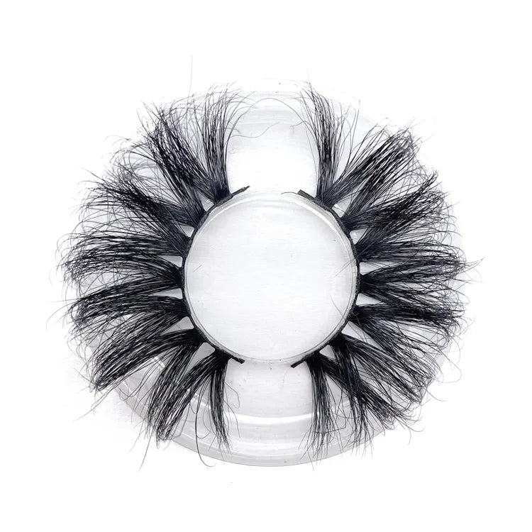 NINGLASH 10 Pairs Lashes Set 25mm Soft Mink Hair Lashes With Square Case for Salon, Beauty Girl Siberian Mink Eyelashes Factory