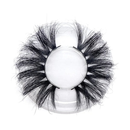 NINGLASH 10 Pairs Lashes Set 25mm Soft Mink Hair Lashes With Square Case for Salon, Beauty Girl Siberian Mink Eyelashes Factory