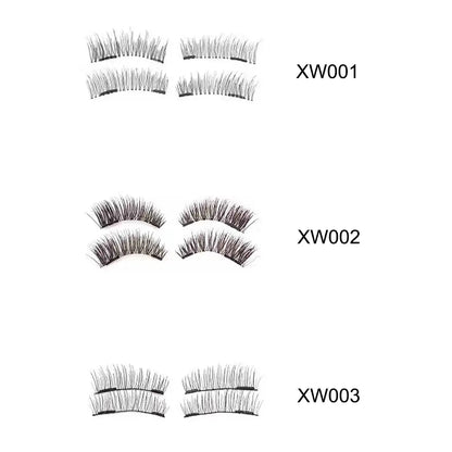 Latest Pink Packaging Magnetic Eyelash No Glue No Eyeliner Profesional Magnetic Eyelash With Applicator