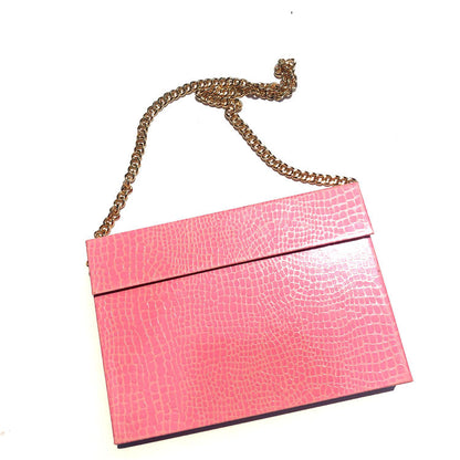 New Product Leopard Print Big Yellow False Lash Purse Bag With Chain Clamshellred Black Box Lash Paper Bags