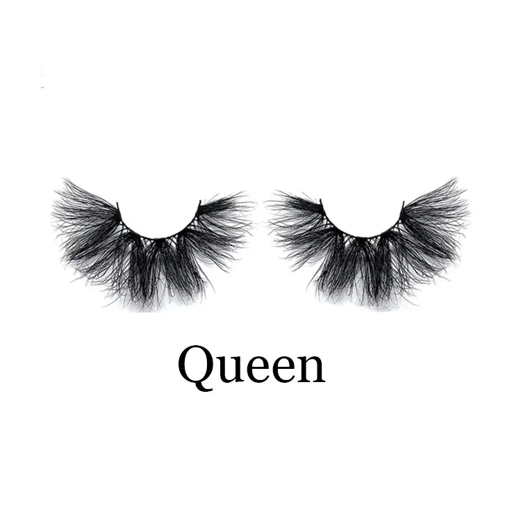 Free Shipping Beautiful False Mink Lashes Paper Box Black Cotton Band 3D Effect False Eyelashes NO Kink Natural Winged 25mm