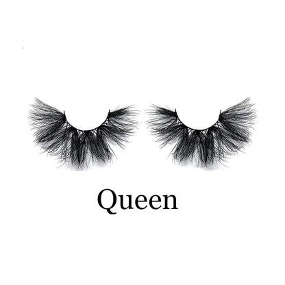 Free Shipping Beautiful False Mink Lashes Paper Box Black Cotton Band 3D Effect False Eyelashes NO Kink Natural Winged 25mm