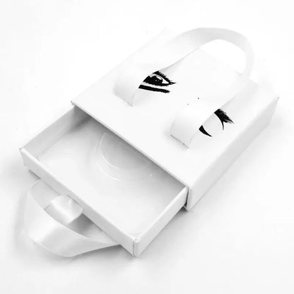 Black Pink Drawer Square Lash Boxes With Ribbon Custom Pink Luxury Lash Packaging With Ribbons