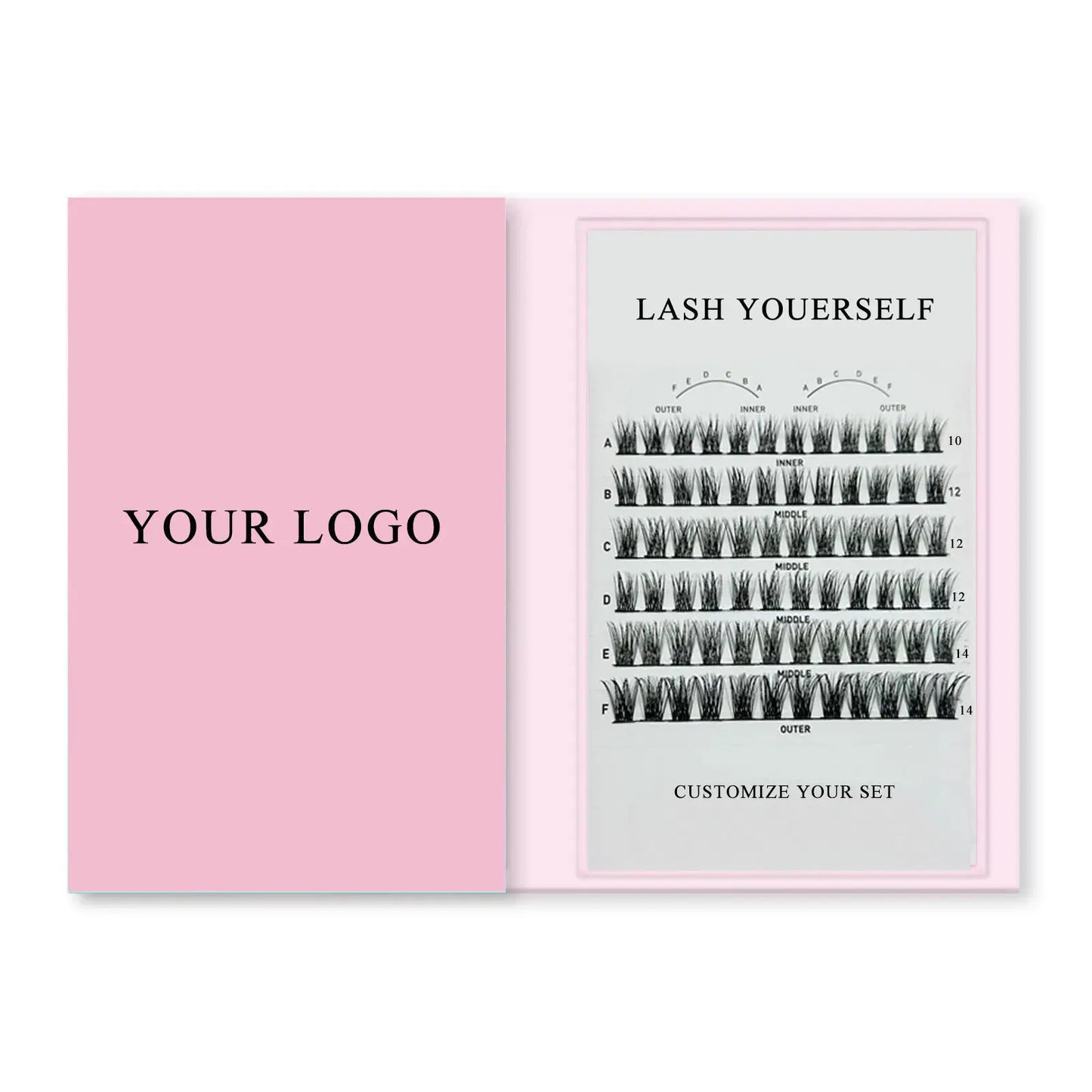 DIY Lash Extension Kit Private Label c d Curl Lash Training Kit Semi Permanent Lash Extensions Kit