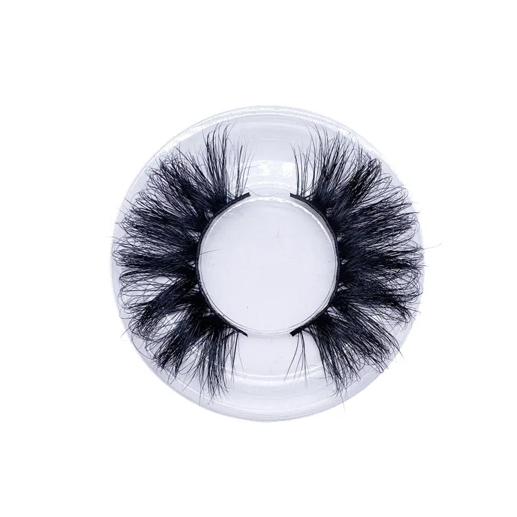 NINGLASH 10 Pairs Lashes Set 25mm Soft Mink Hair Lashes With Square Case for Salon, Beauty Girl Siberian Mink Eyelashes Factory