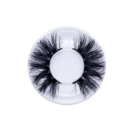 NINGLASH 10 Pairs Lashes Set 25mm Soft Mink Hair Lashes With Square Case for Salon, Beauty Girl Siberian Mink Eyelashes Factory