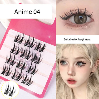 Beauty Eyelash Beauty & Tools Fan Eyelashes fairy Individual Cluster Lashes Trays Only Cashmere Lash Clusters Anime Manga Lash Cluster Manufacturers