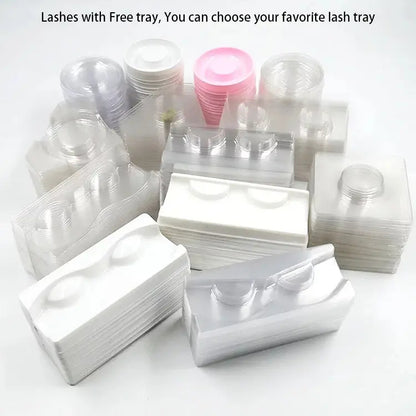 Lash Brands Choose Clear Band Wispy 100% Human Hair Lashes Volume Reusable Natural False Human Hair Eyelashes