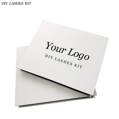Private Label Vegan Luxury Waterproof DIY Lash Extension Kit Natural Volume Lash Clusters Kit