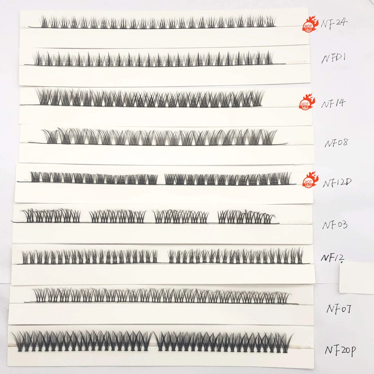 High Quality Self Adhesive DIY Lash Extension Mapping Kit Preglued Cluster Lash Waterproof Glueless Cluster Lashes