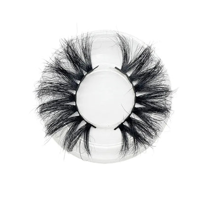 NINGLASH 10 Pairs Lashes Set 25mm Soft Mink Hair Lashes With Square Case for Salon, Beauty Girl Siberian Mink Eyelashes Factory