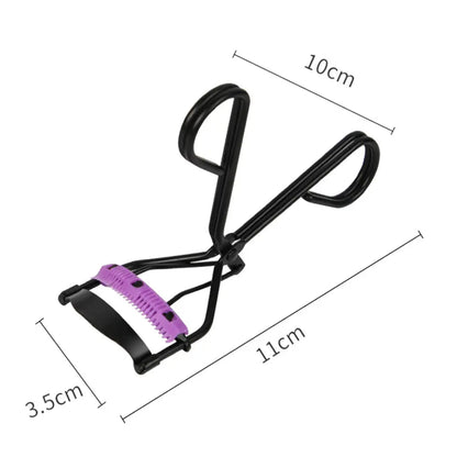 Black and Pink DIY Eyelash Extensions Tool Eye Makeup Curler with Comb and Lash Brush Lash Curler Brush Comb