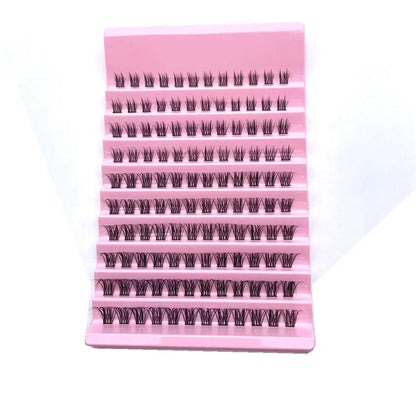 DIY Lash Extension Clusters Fan Eyelashes Packaging Pre-Cut Segmented Eyelashes 8-16mm Fluffy Lash Clusters.