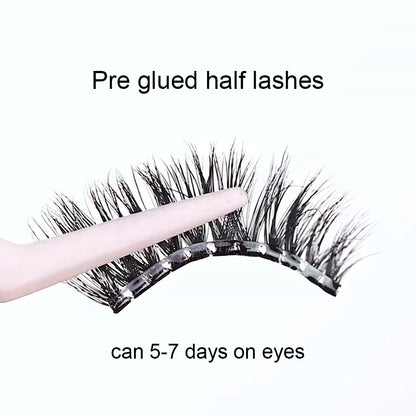 New Hot Selling- Pre Glued Half Lash, 3D Cat Eye