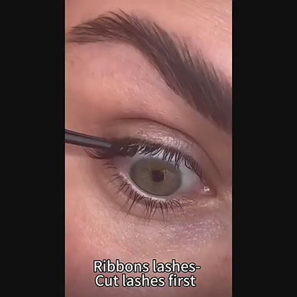 DIY Cluster Ribbon Eyelashes Extension