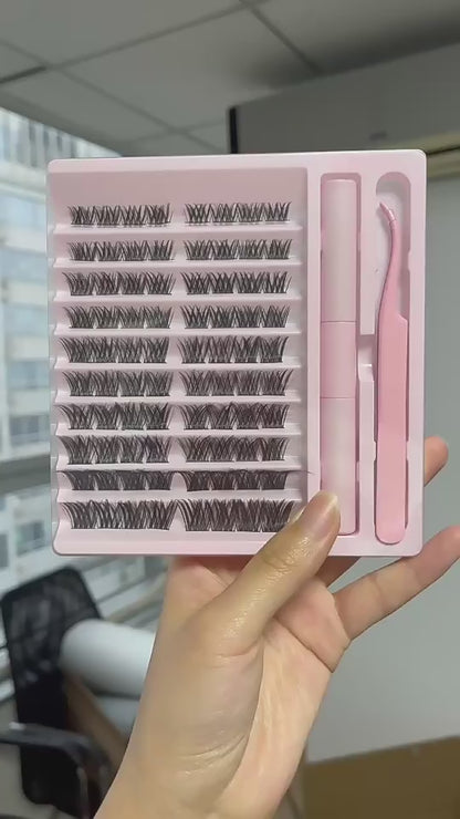 diy cluster lashes extension kit