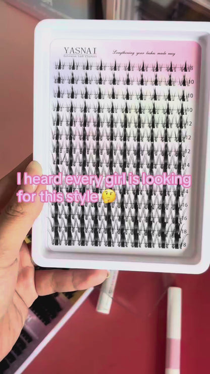 DIY Anime Spike Lashes Extensions Private Label Lash Cluster Kit with Spikes and Bottom