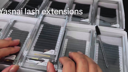 Black Cashmere Lash Extensions Trays