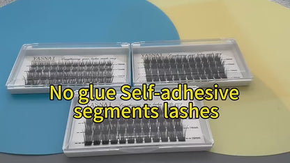 Reusable self-adhesive eyelashes pre bond