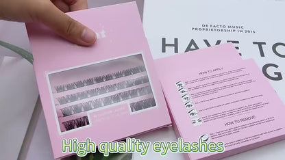 DIY Segmented Eyelashes Extension Natural